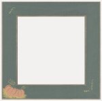 Matte Green With Pumpkins Frame (image for) Matte Green With Pumpkins Frame